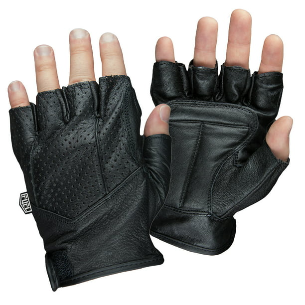 Gloves Fingerless Biker Cycling Racing Driving Outdoor Motorbike Bike Breathable
